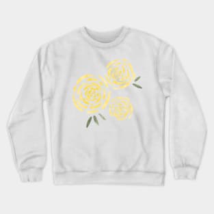 Golden Yellow Garden Flowers Crewneck Sweatshirt